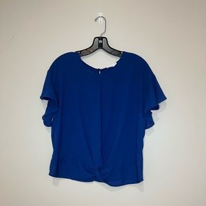 Lush Royal Blue Loose Blouse